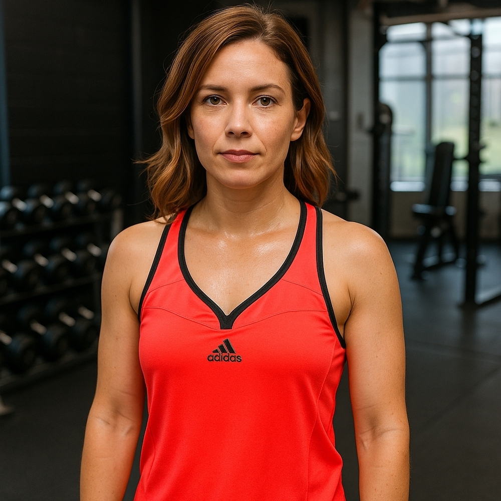 Adidas Women's Orange Tank Top